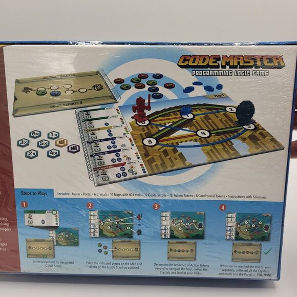 Sealed Thinkfun Code Master Programming Logic Board Game 60 Levels Educational - Picture 4 of 9